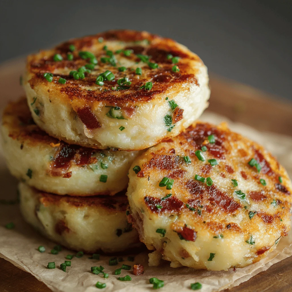 Smoky Bacon & Chive Mashed Potato Cakes