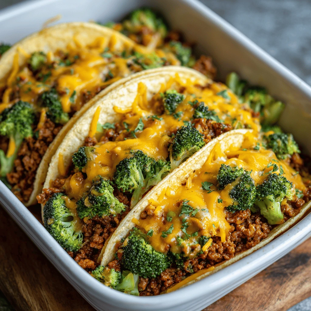 Easy Ground Beef Tacos Cheesy Broccoli Casserole