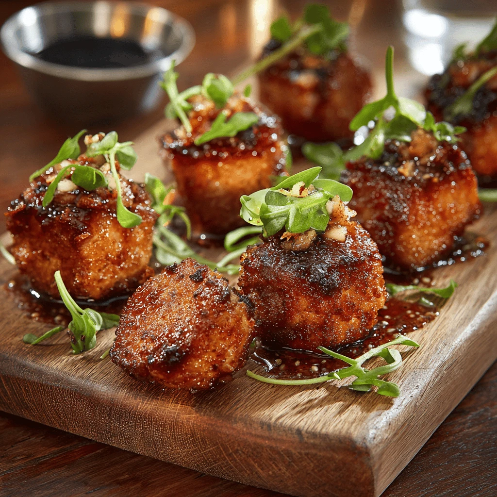 Crispy Brown Sugar-Glazed Pork Tenderloin Bites