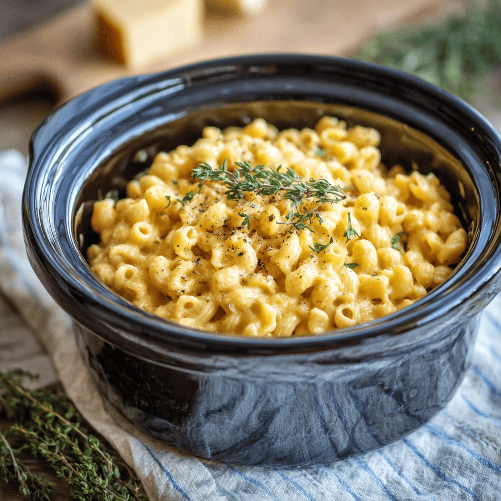 Easy Crockpot Mac and Cheese