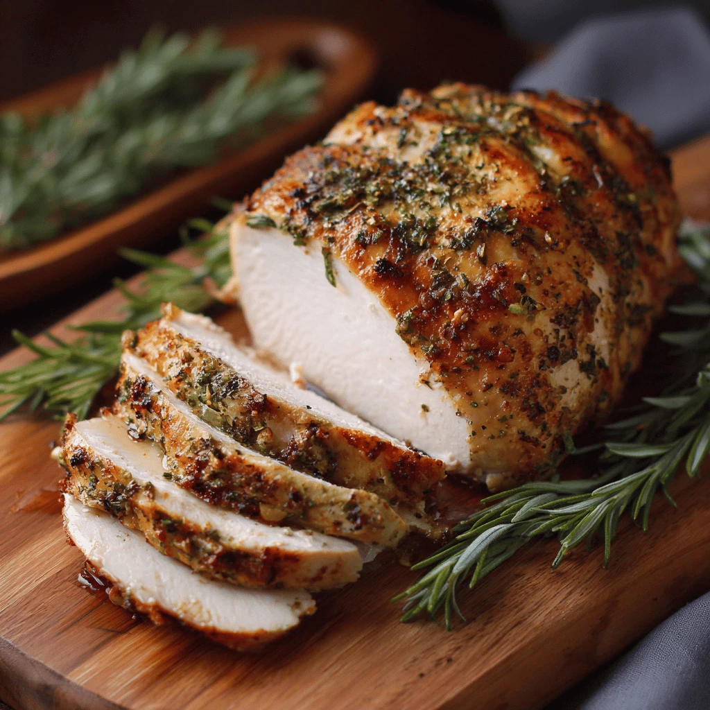 Garlic Herb Turkey Breast for Thanksgiving