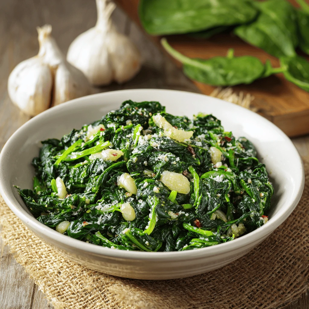 Garlic Parmesan Spinach: A Creamy, Delicious & Nutritious Delight