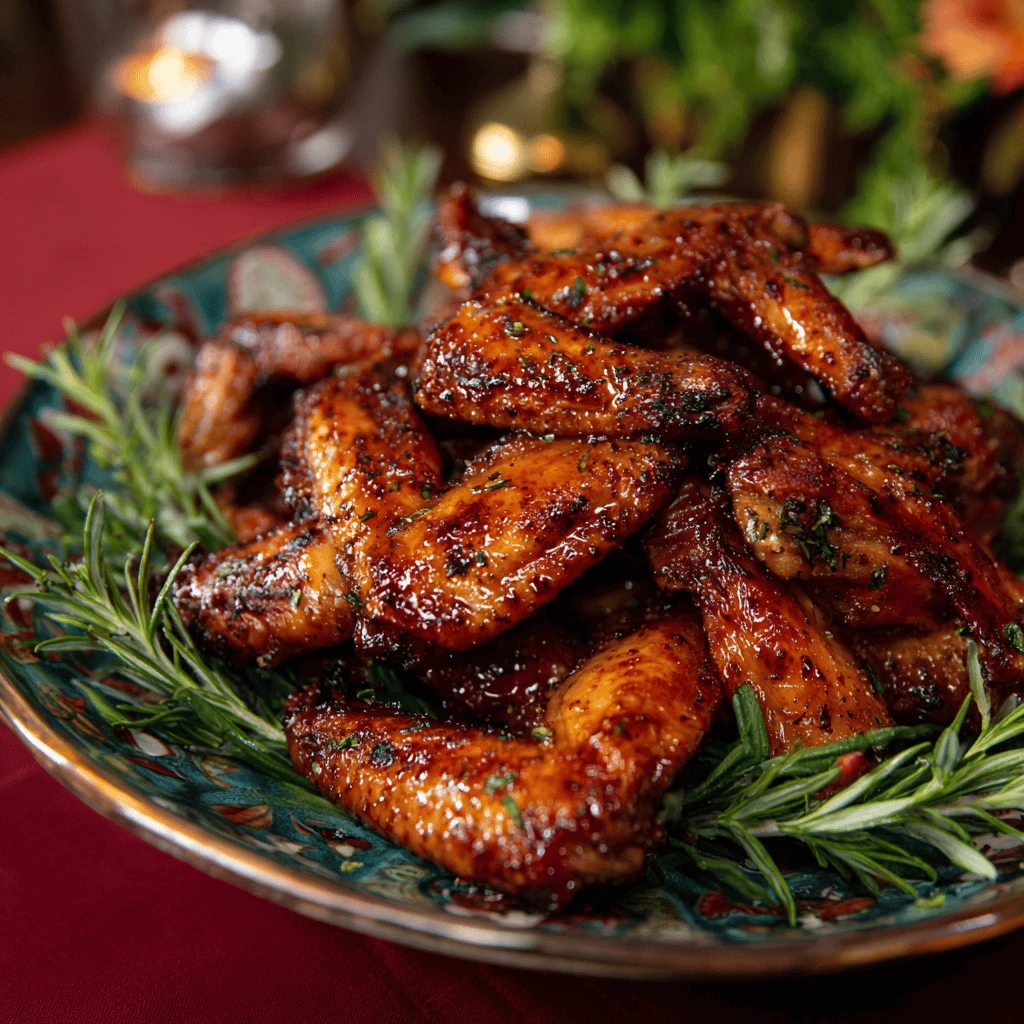 Maple Bourbon Turkey Wings for Thanksgiving: A Flavorful Feast