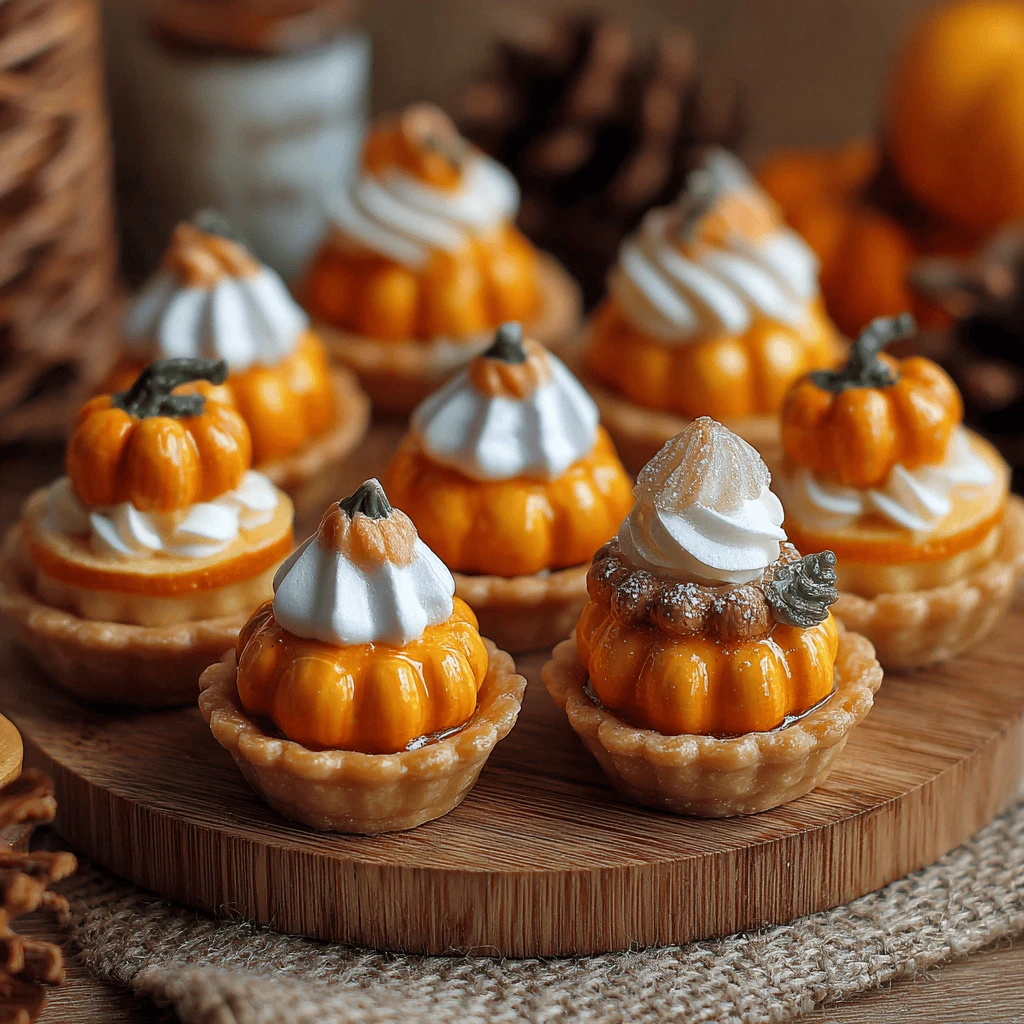 Mini Pumpkin Pies for Thanksgiving