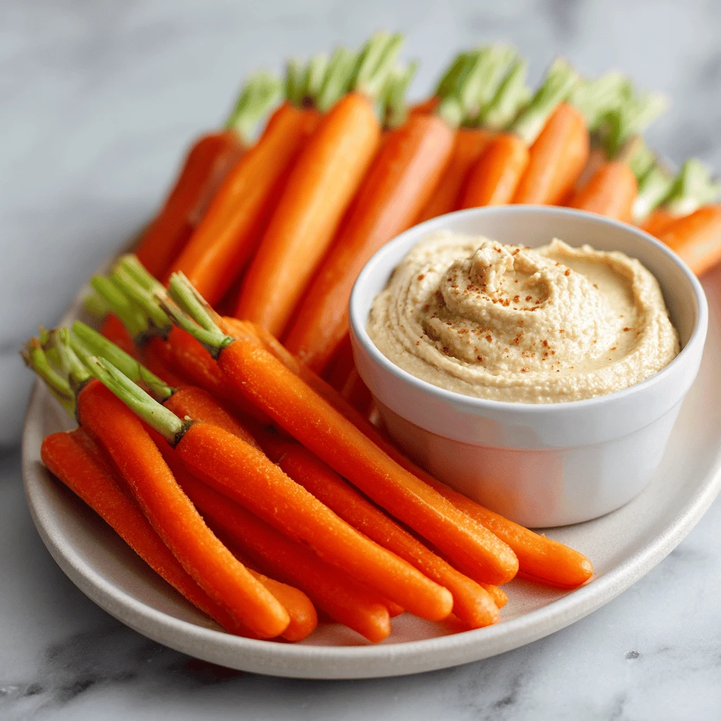 Carrot Sticks with Hummus: The Perfect Healthy Snack