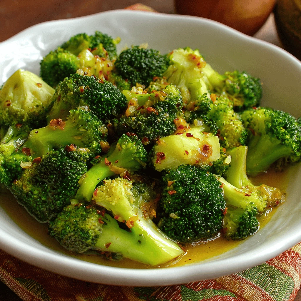 Quick Garlic Broccoli Sauté