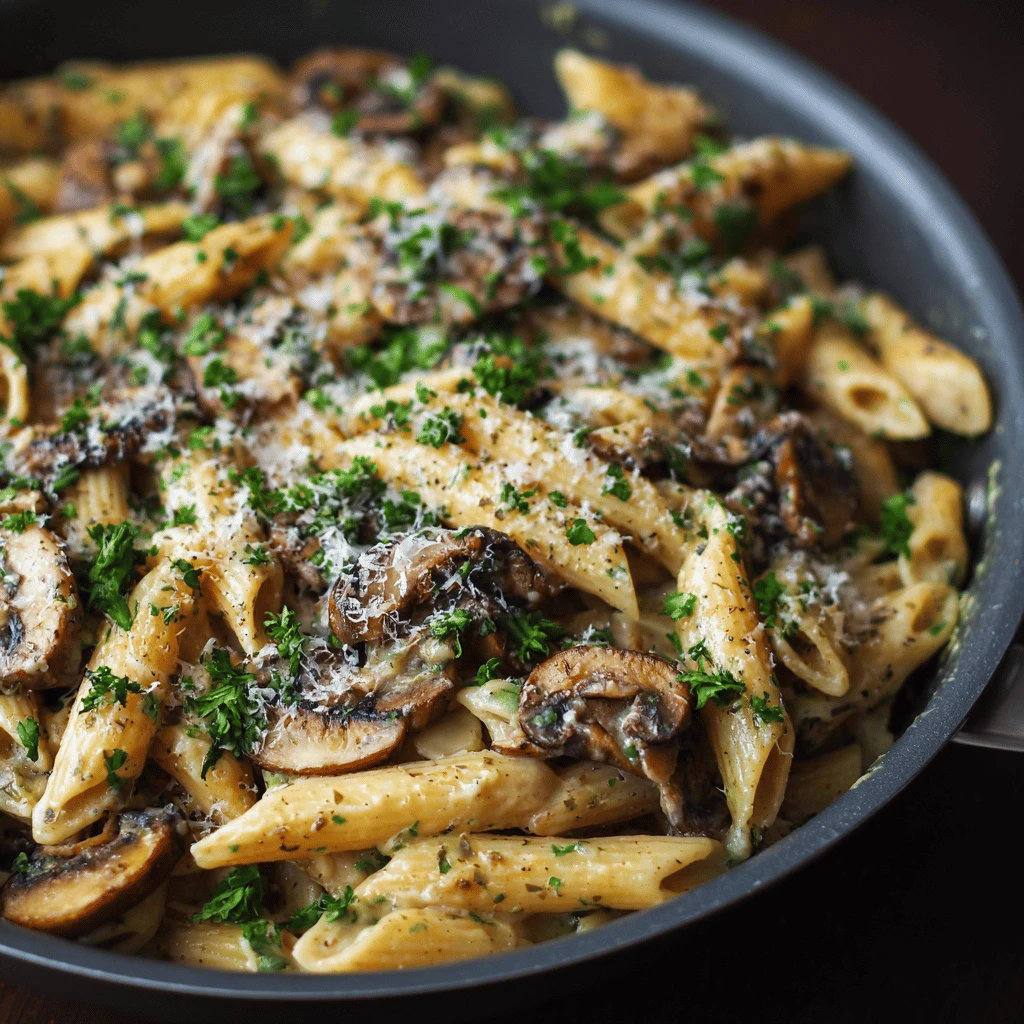 Easy Recipe: Creamy Mushroom Pasta