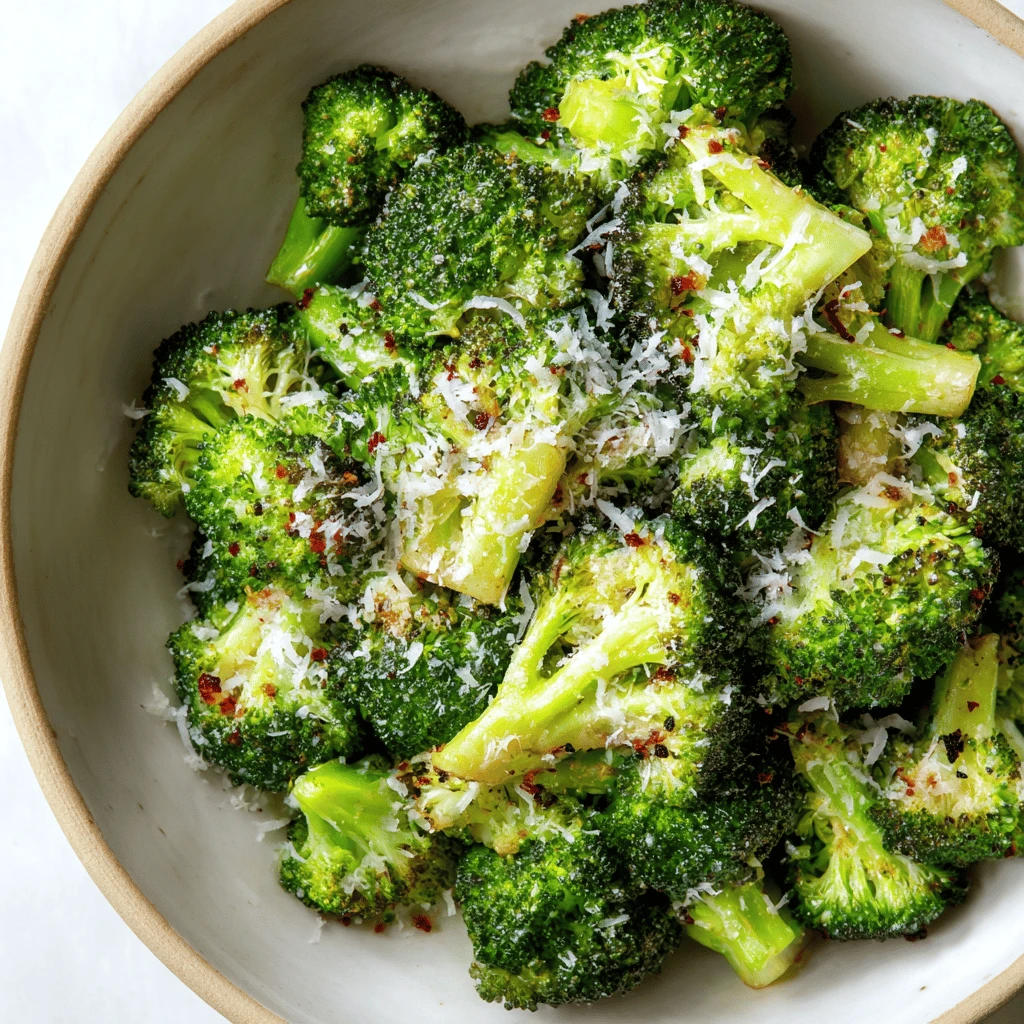 Oven-Roasted Broccoli with Parmesan