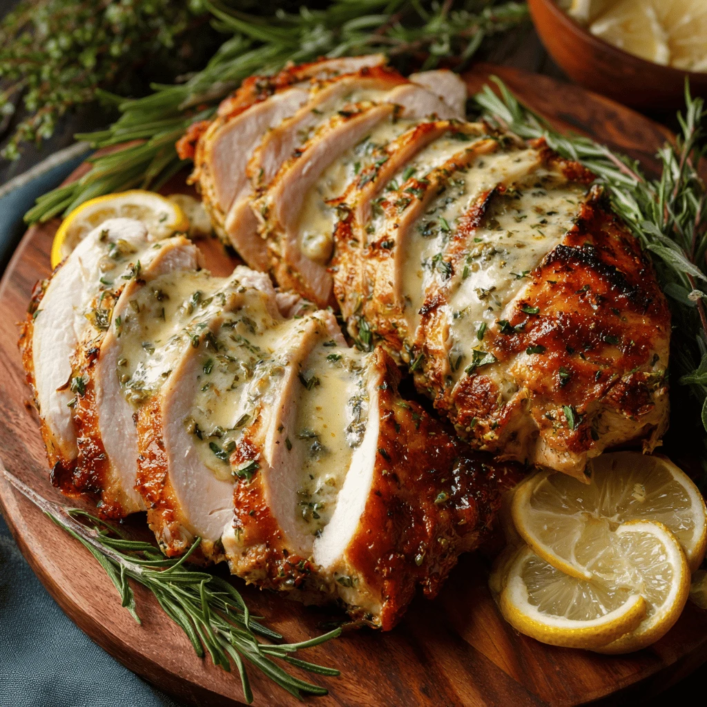 Lemon Herb Butter Turkey Breast Thanksgiving Recipes