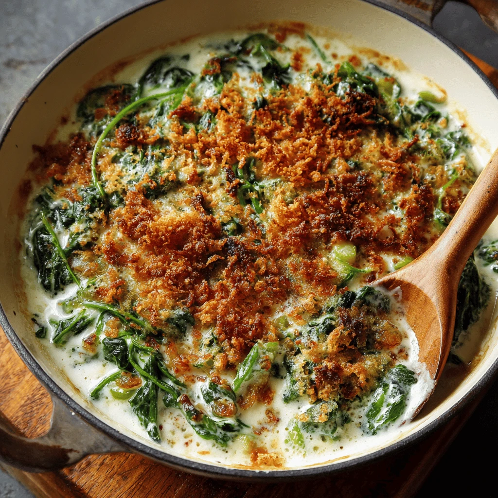Creamed Spinach Casserole