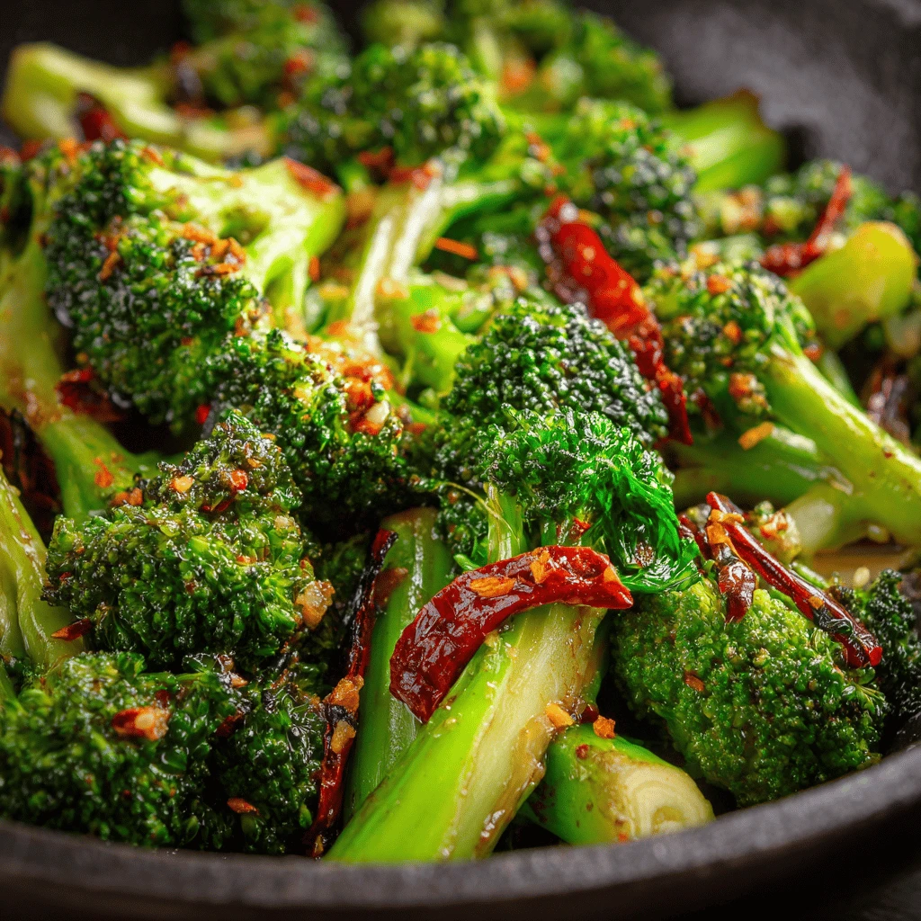 Spicy Garlic Broccoli Stir-Fry