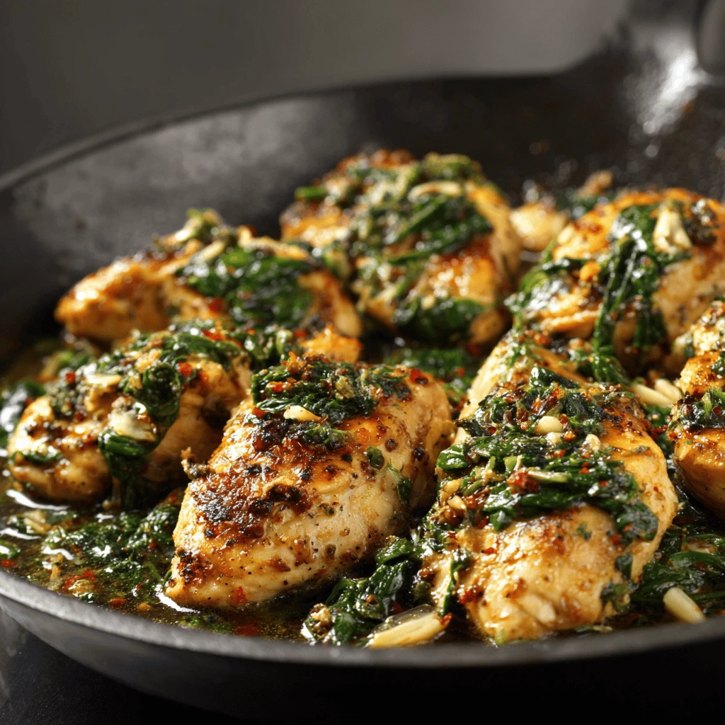 Garlic Butter Chicken with Spinach