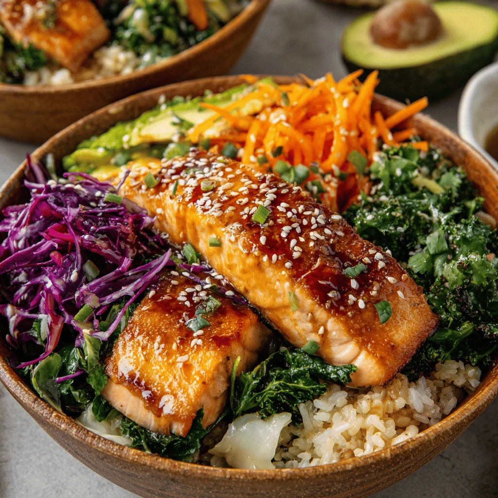 Easy Recipe Teriyaki Salmon Bowls