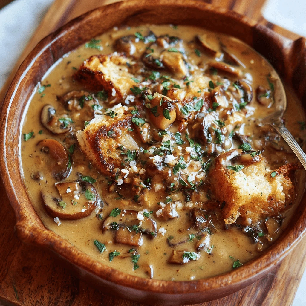 Creamy Mushroom Gravy Thanksgiving Dish