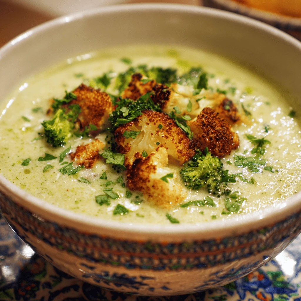 Broccoli and Cauliflower Soup: A Creamy, Healthy Delight