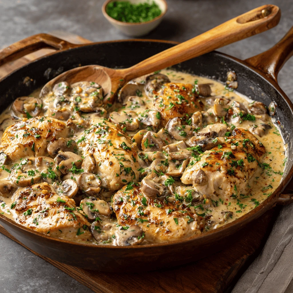 Creamy Chicken and Mushroom Skillet