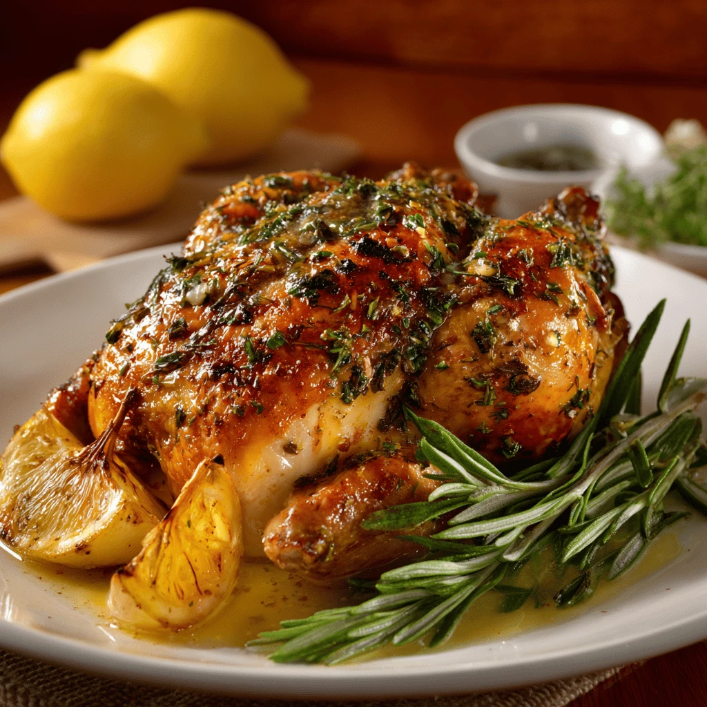Easy Recipe Lemon Herb Roasted Chicken