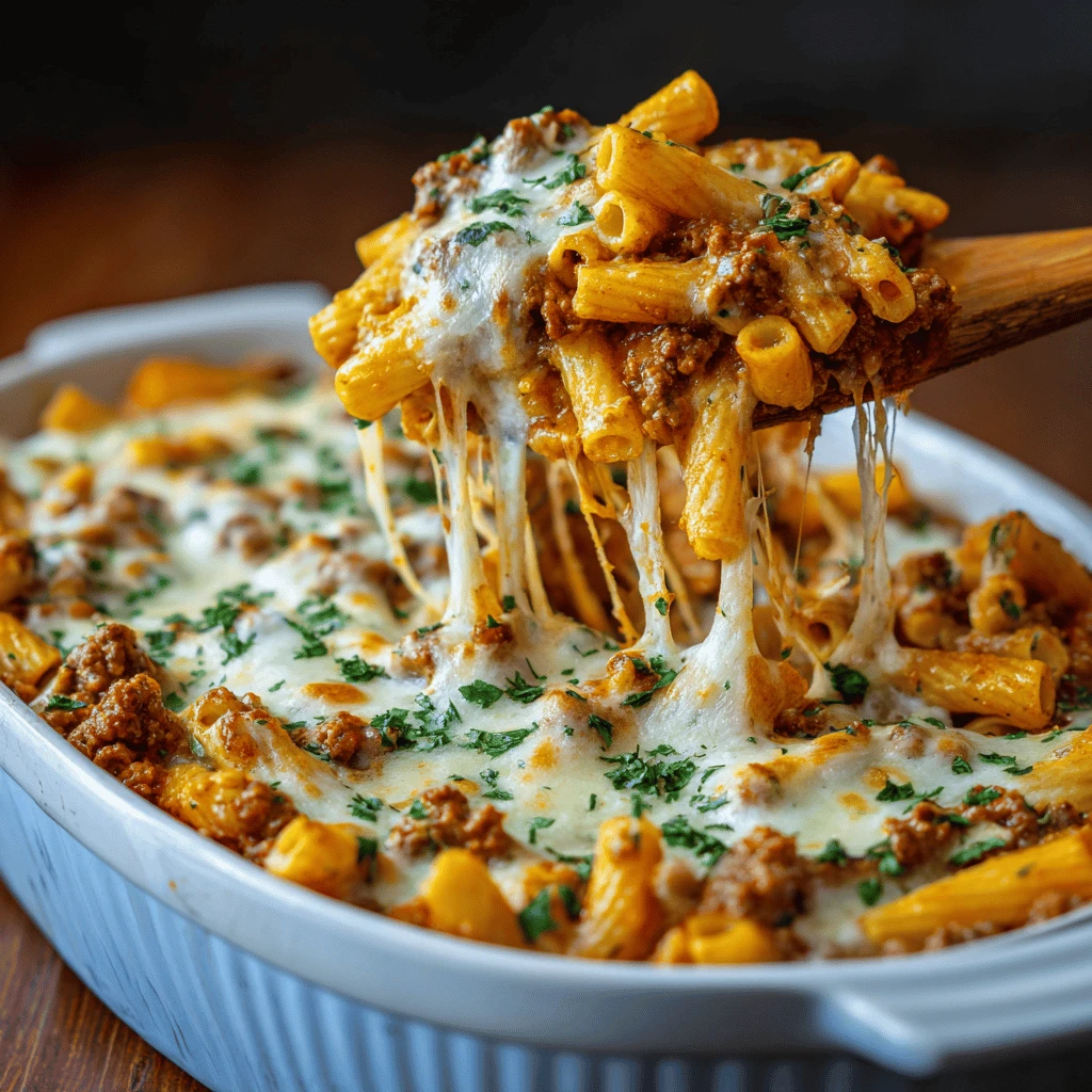 Cheesy Baked Ziti Easy Dinner