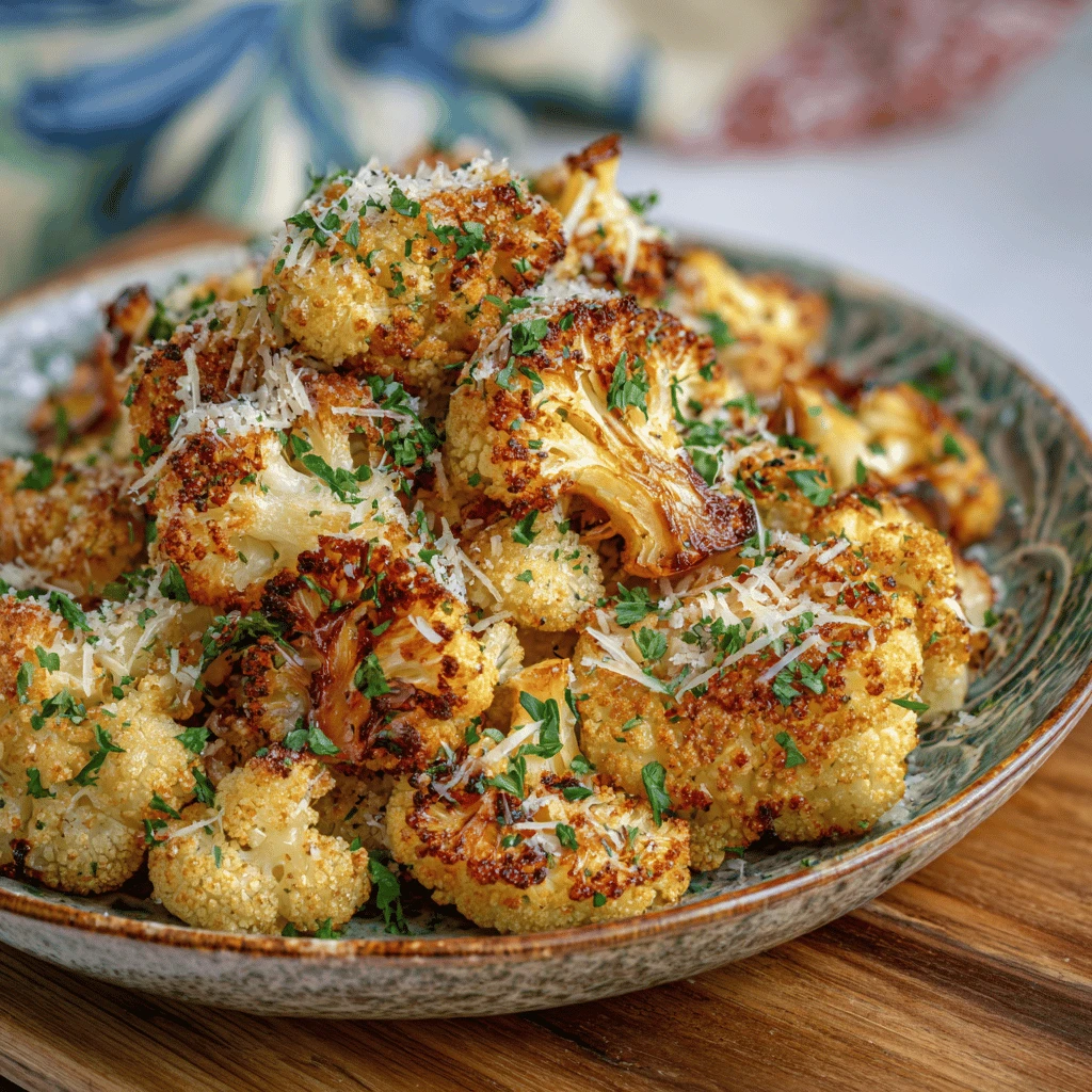 Parmesan Roasted Cauliflower Thanksgiving Dish