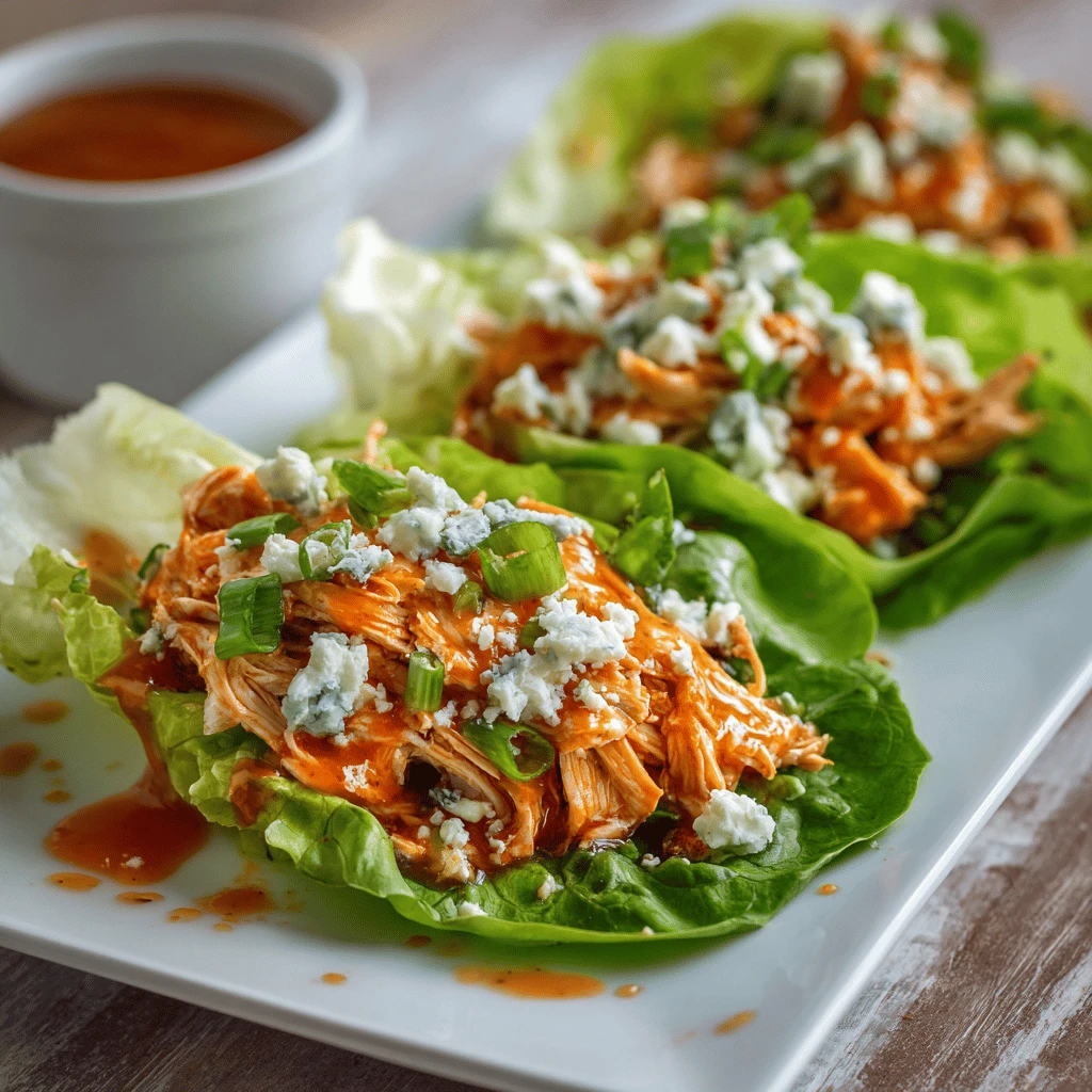 Buffalo Chicken Lettuce Wraps: A Healthy and Flavorful Delight