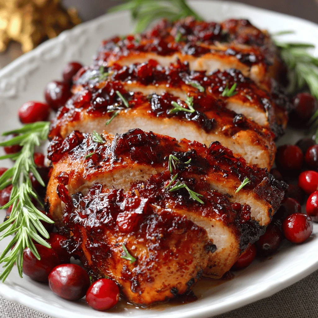 Cranberry Glazed Turkey Breast Thanksgiving Special