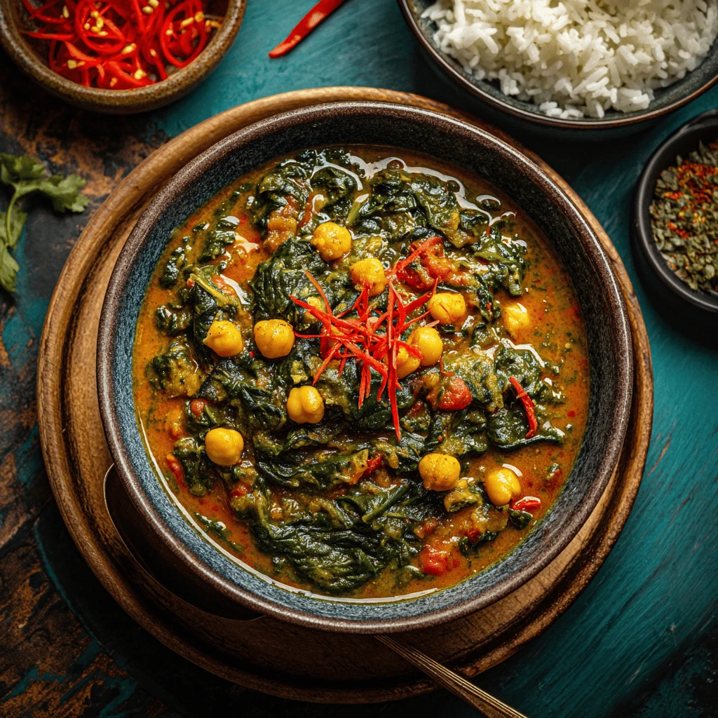 Spinach and Chickpea Curry: A Flavorful & Nutritious Delight
