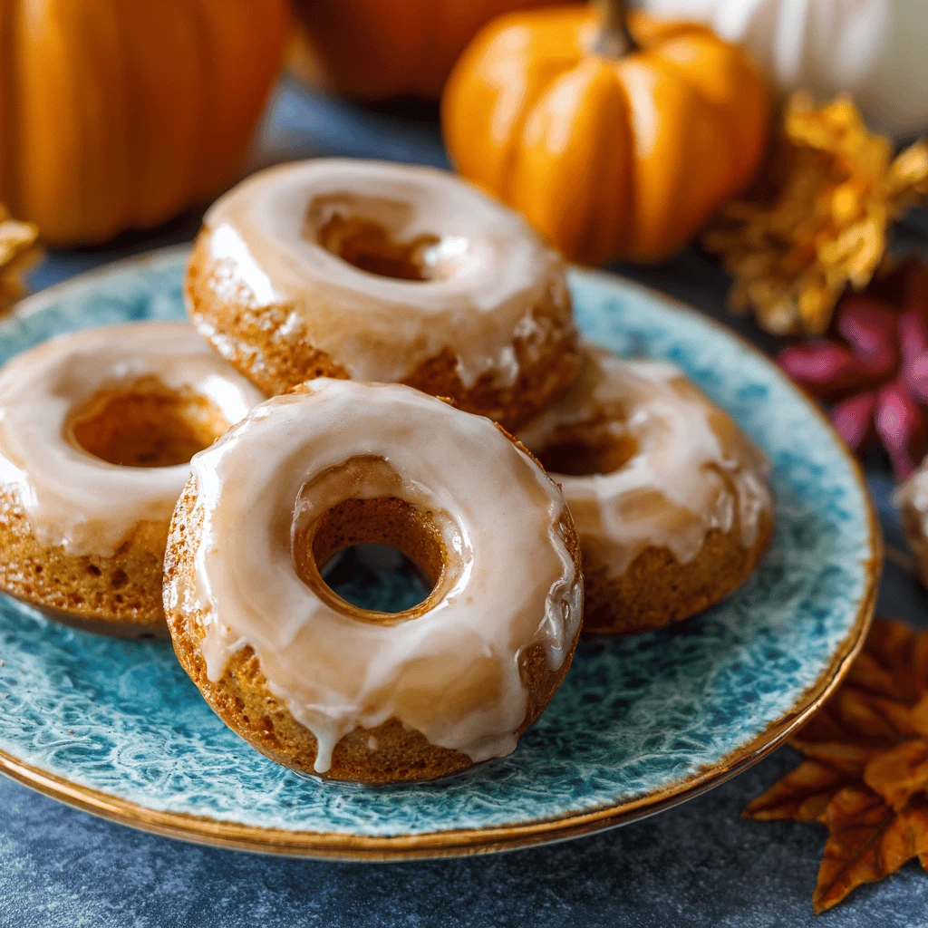 Maple Glazed Pumpkin Donuts for Thanksgiving