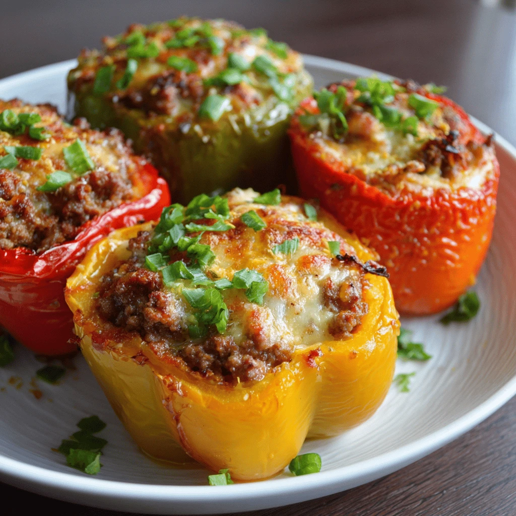 Ground Beef Stuffed Bell Peppers: A Flavorful & Nutritious Delight