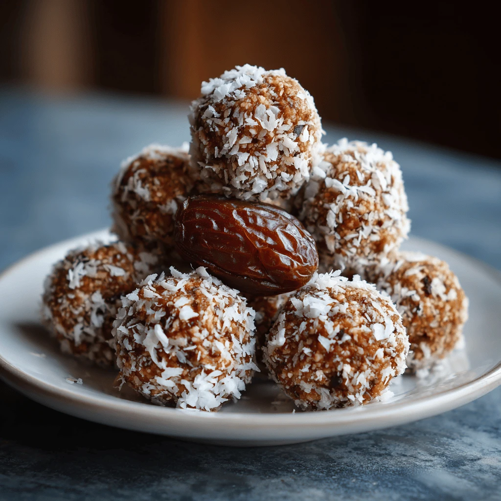 Coconut Date Energy Bites: Healthy Snacks