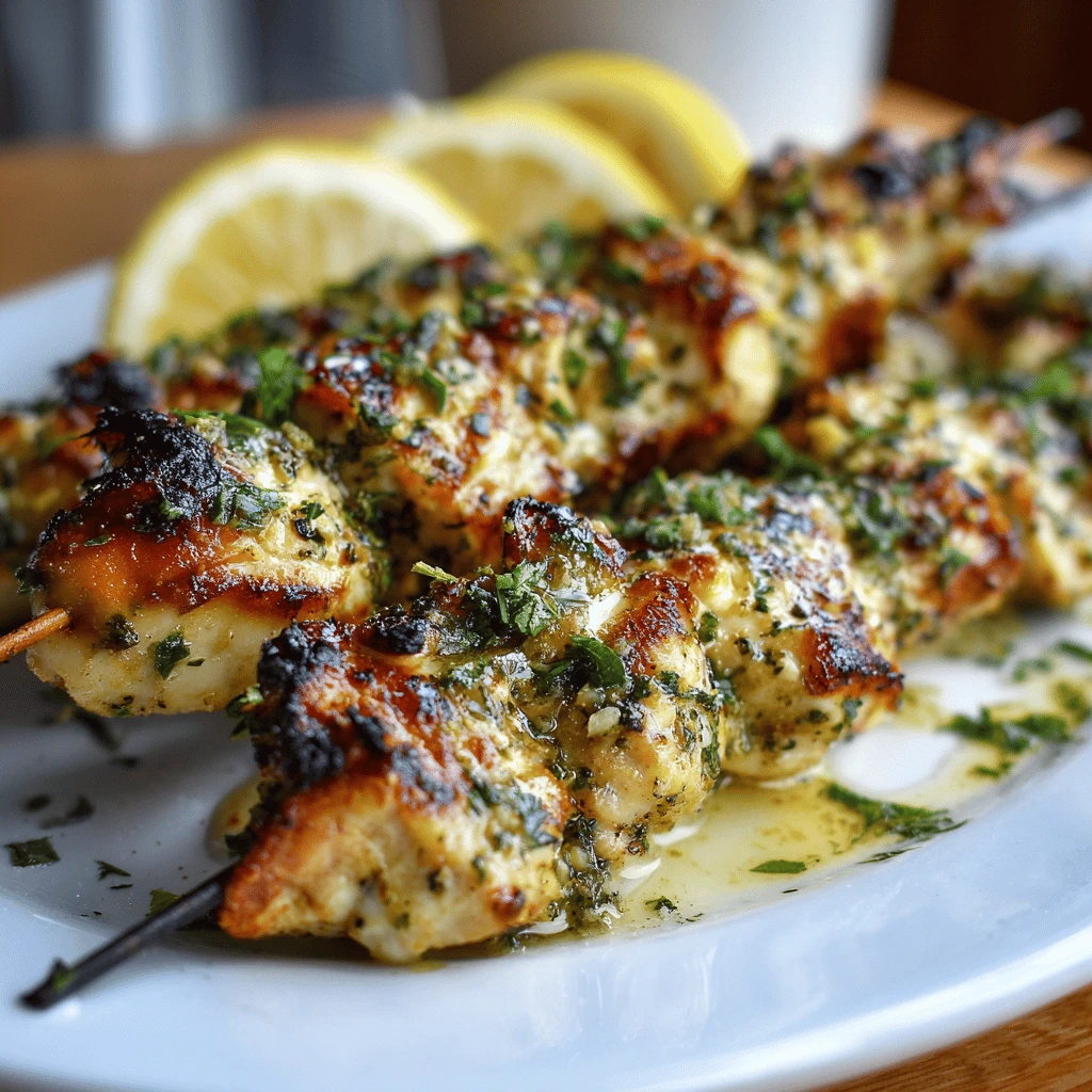 Lemon Garlic Chicken Skewers: A Flavor Explosion on a Stick