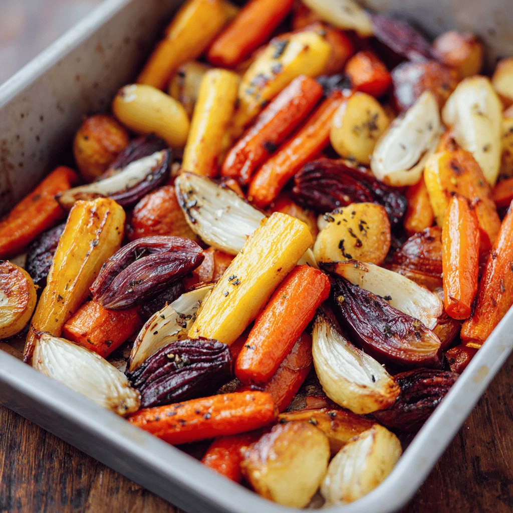 Maple Roasted Root Vegetables for Thanksgiving