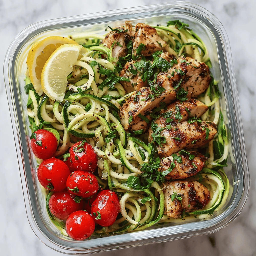 Zucchini Noodles Chicken Meal Prep: Healthy, Delicious, and Easy