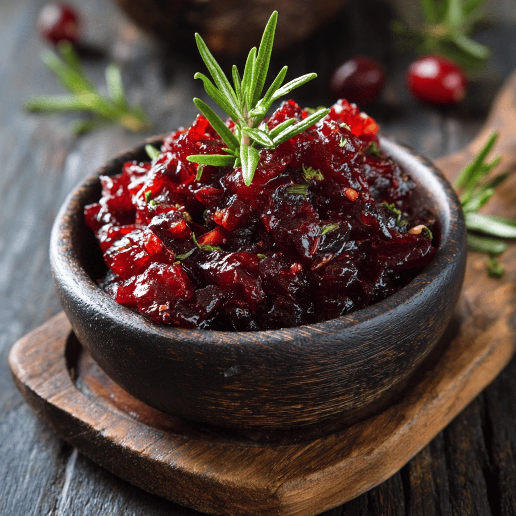Classic Cranberry Relish: Thanksgiving’s Sweet & Tangy Delight