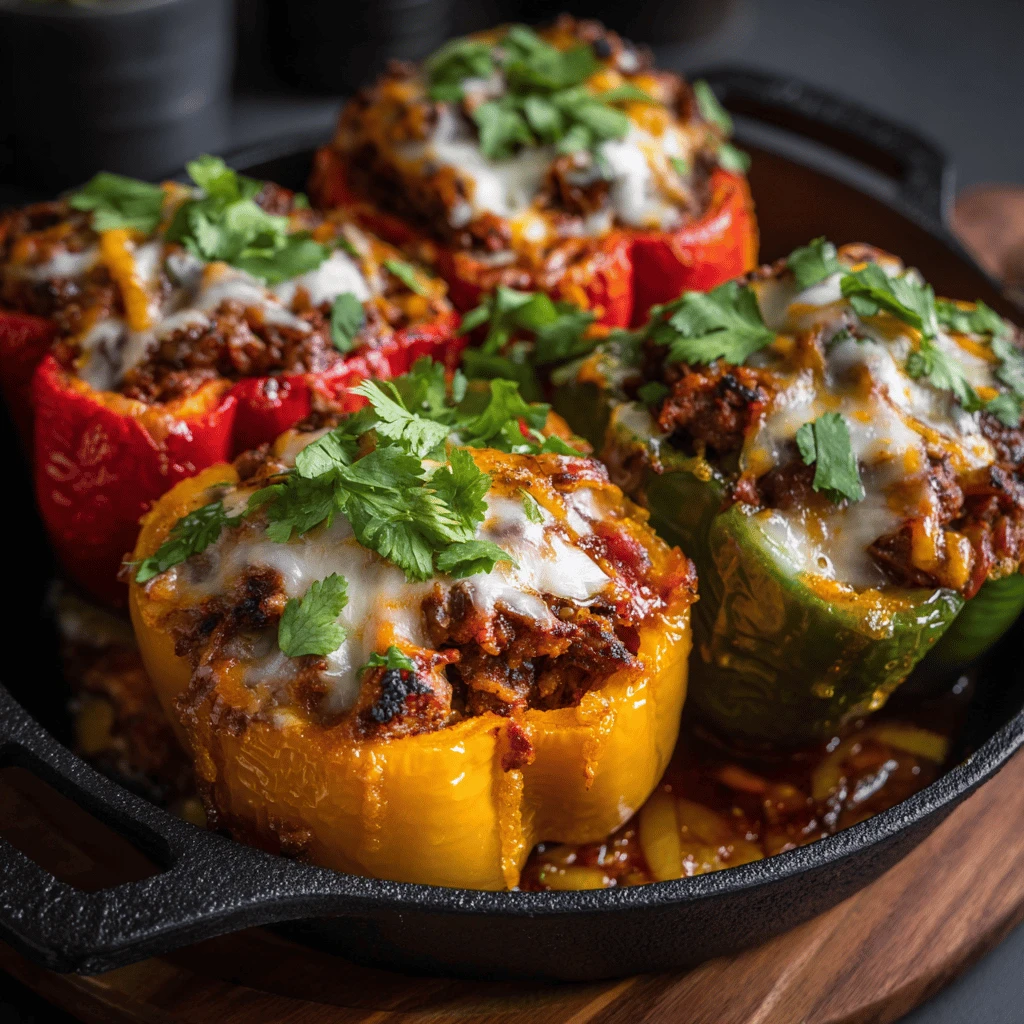 Beef and Cheese Stuffed Peppers: A Flavorful Fiesta in Every Bite