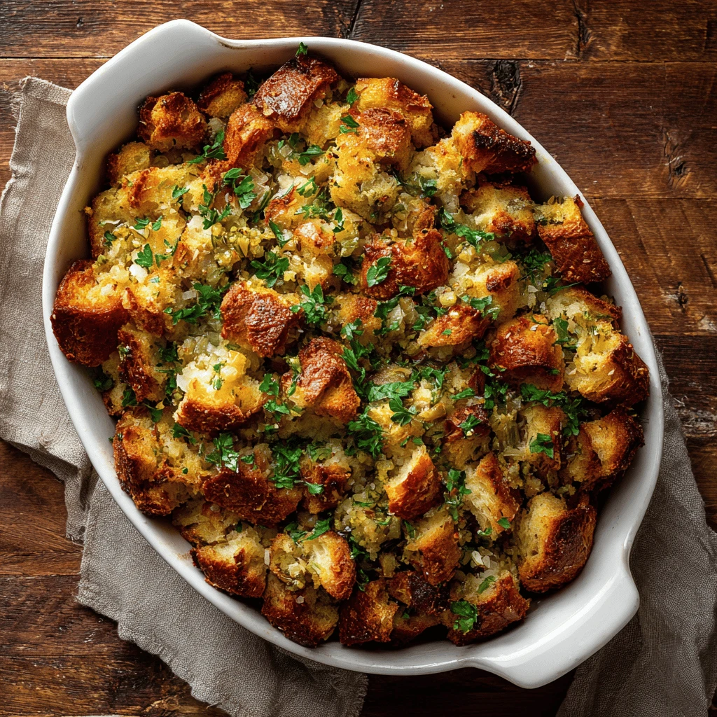 Classic Bread Stuffing for Thanksgiving