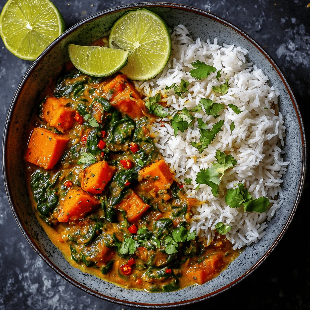 Spinach and Sweet Potato Curry: A Flavorful and Nutritious Delight