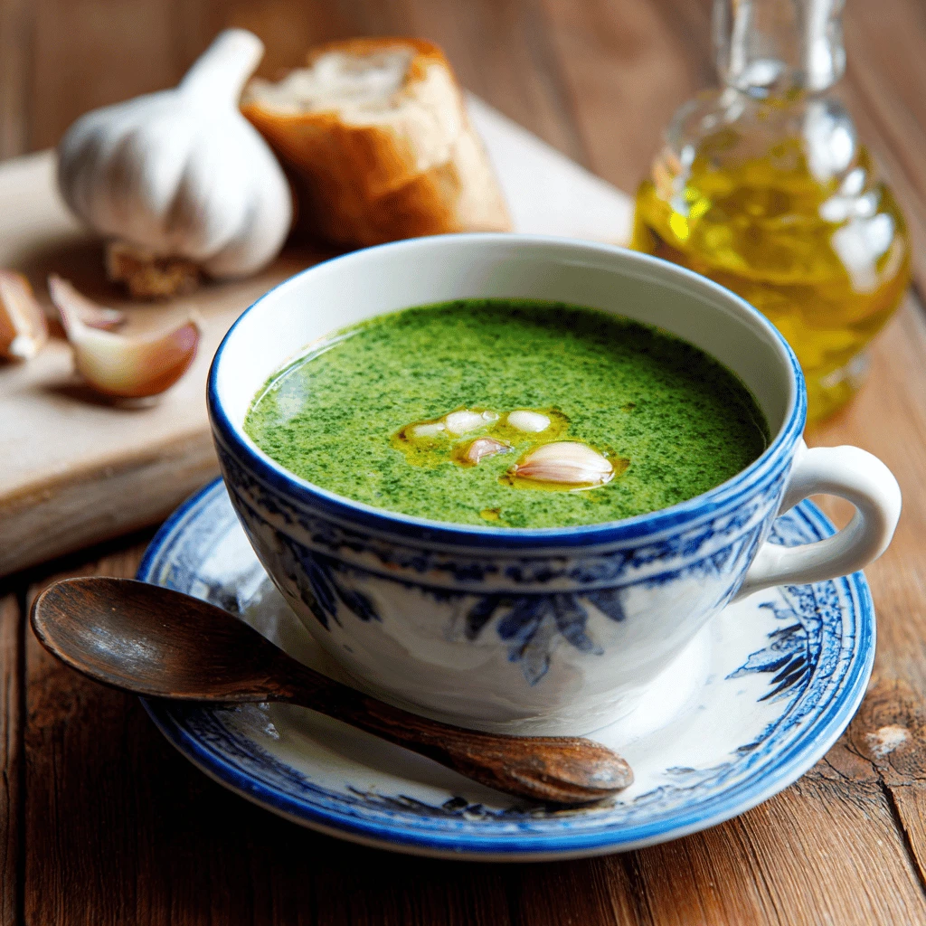 Spinach and Garlic Soup: A Hearty and Healthy Delight