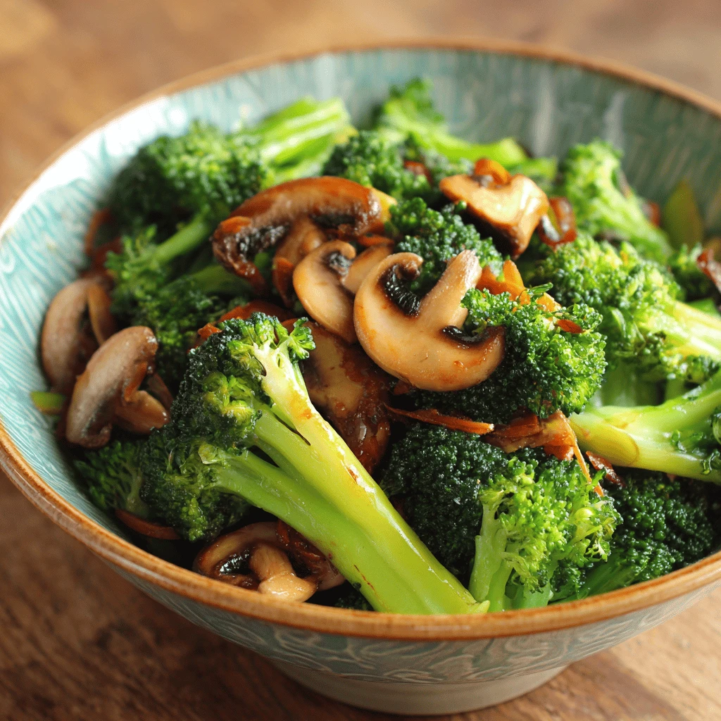 Broccoli and Mushroom Stir-Fry