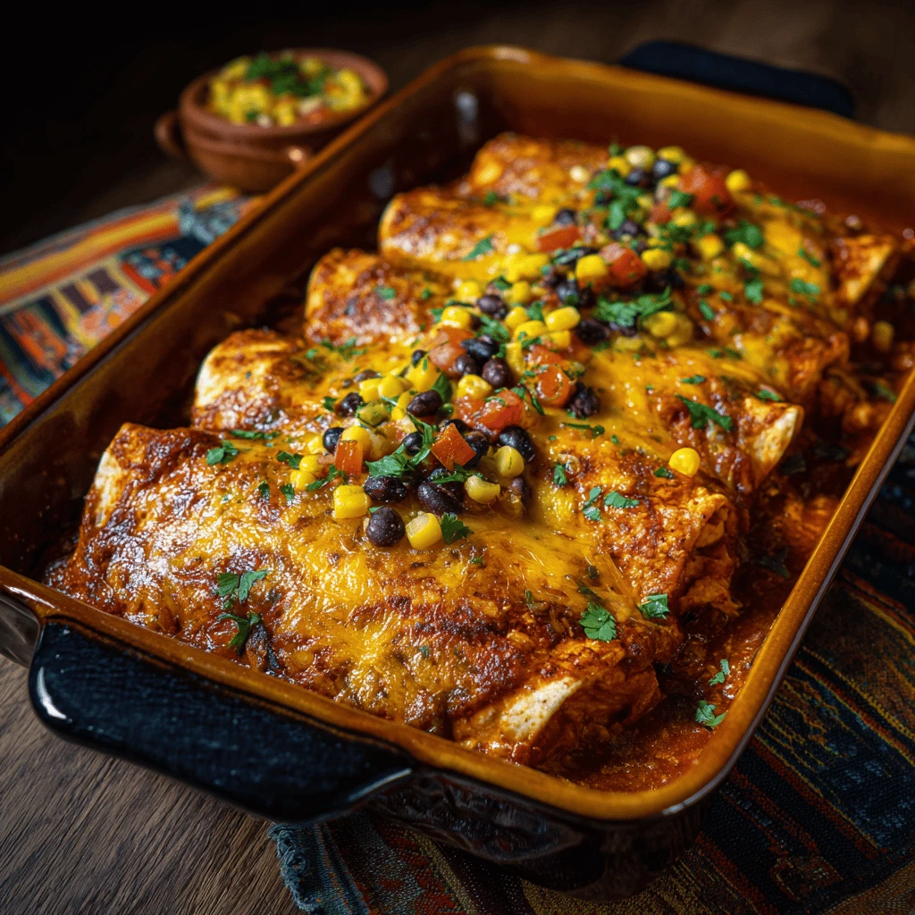 Cheesy Chicken Enchiladas Easy Dinner