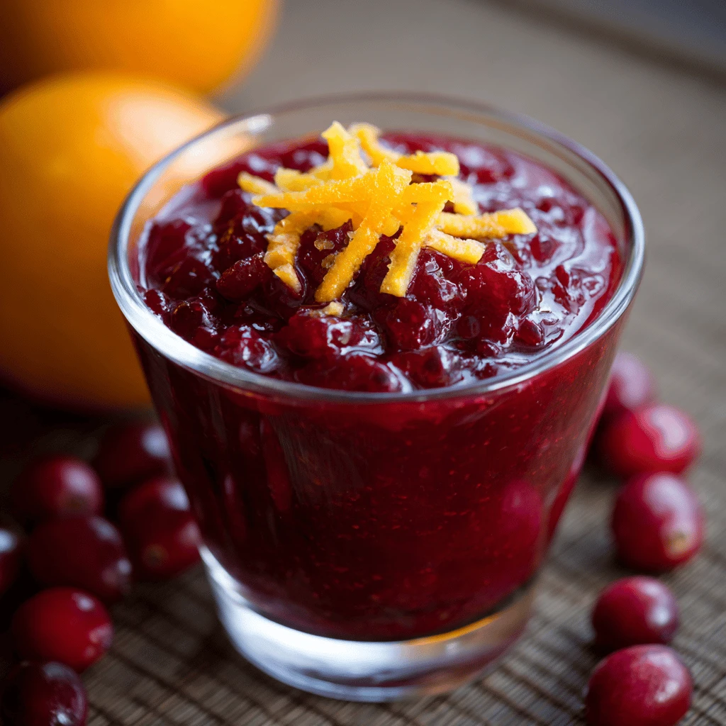 The Zesty Delight: Orange Cranberry Sauce for Thanksgiving