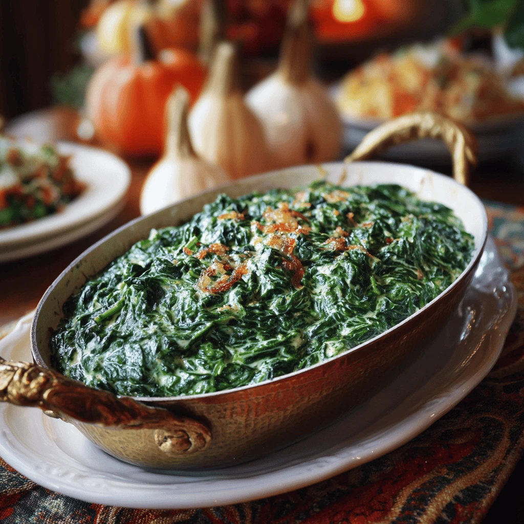 Classic Creamed Spinach: The Perfect Thanksgiving Side