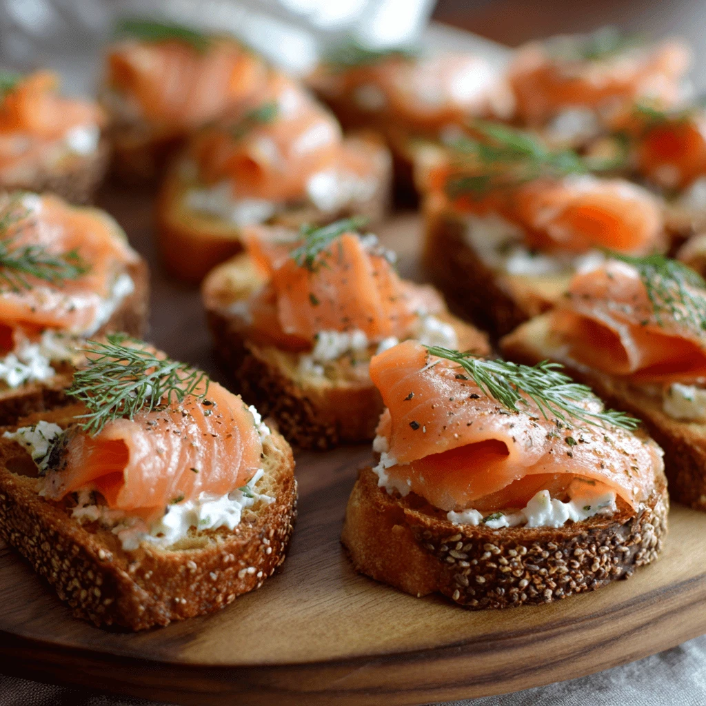 Smoked Salmon Crostini for Thanksgiving: An Elegant Appetizer