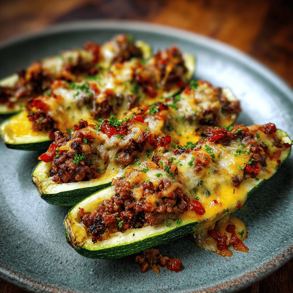 Beef and Cheese Stuffed Zucchini: A Delicious and Easy Recipe