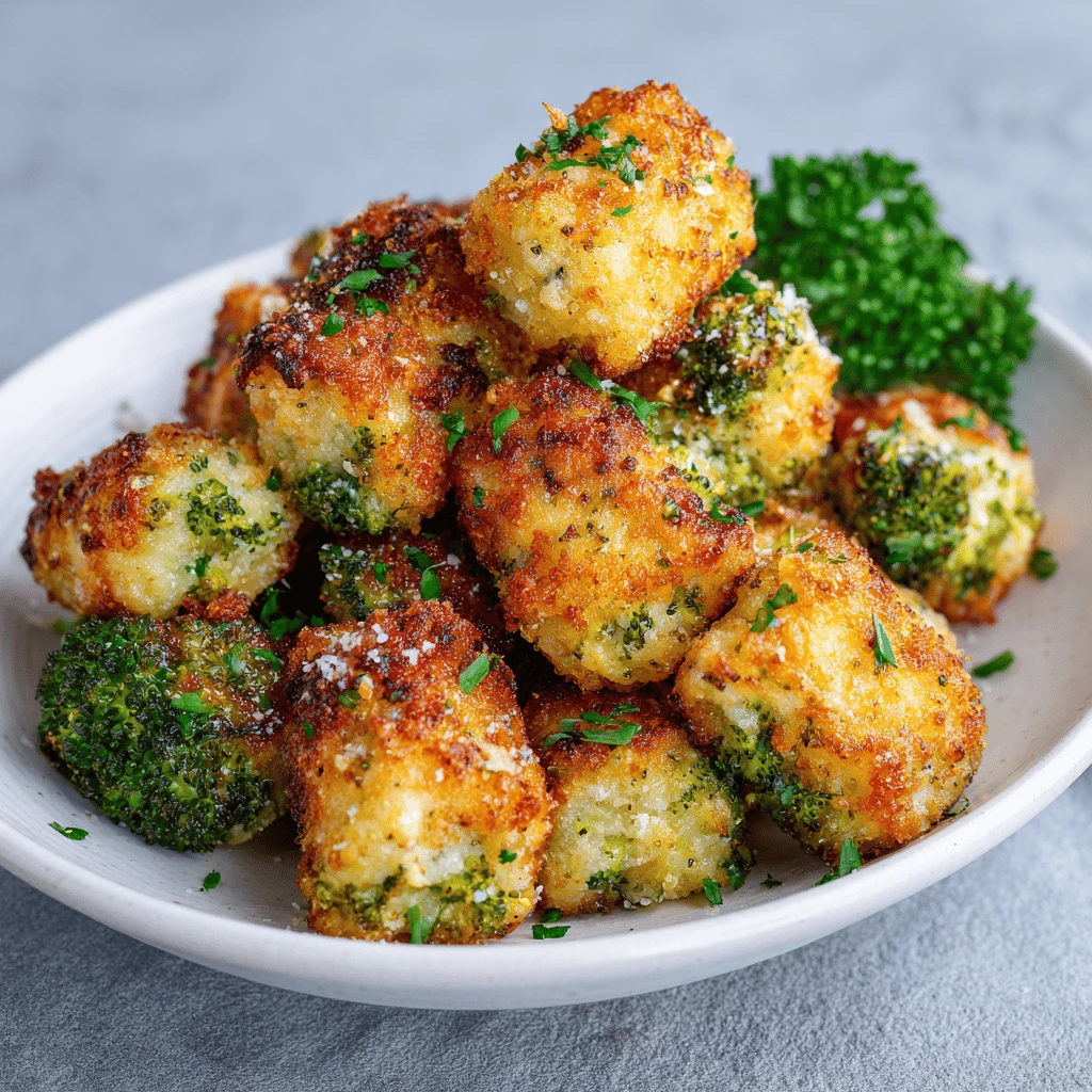 Garlic Parmesan Broccoli Tots: A Crispy, Cheesy Delight