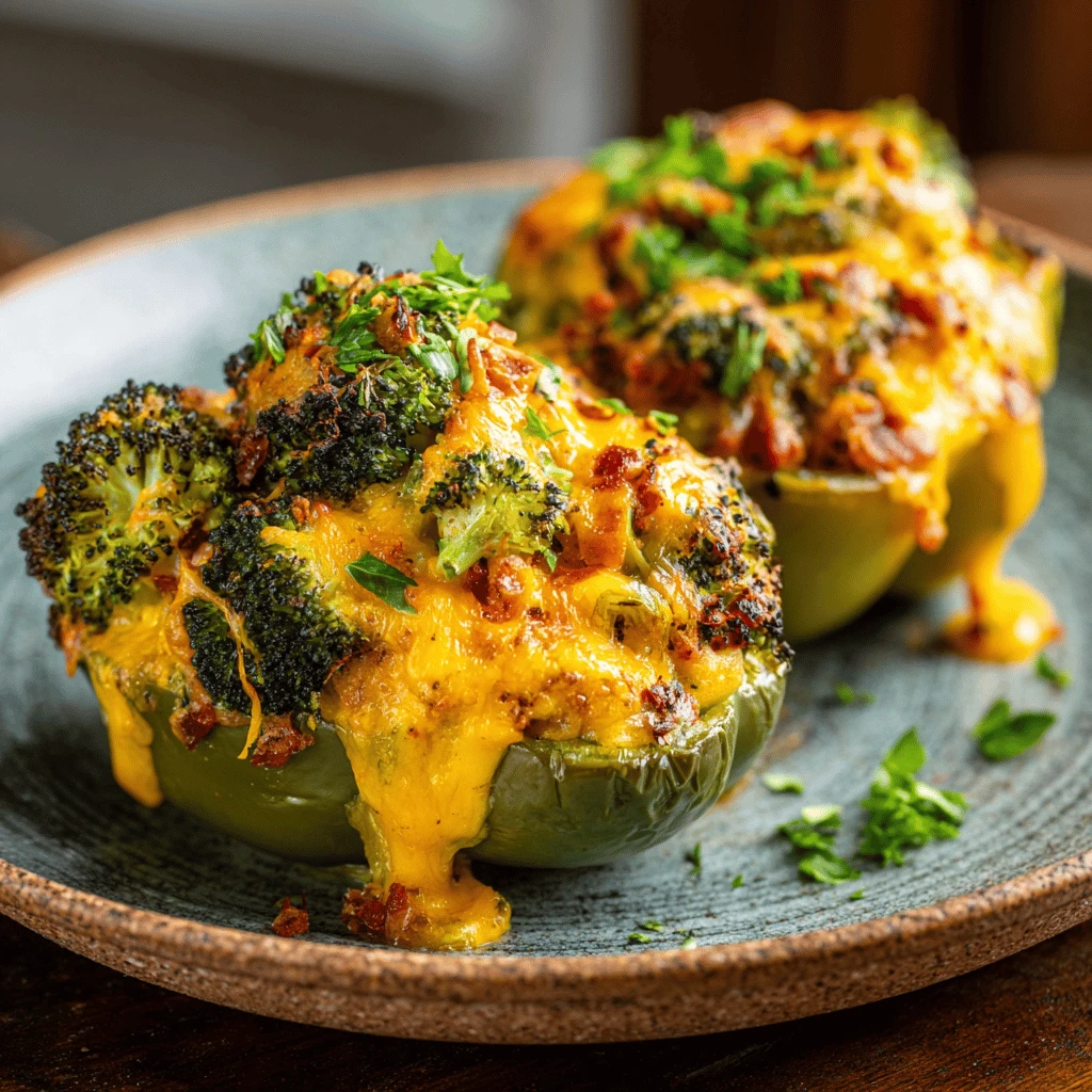 Broccoli and Cheddar Stuffed Peppers: A Comfort Food Classic
