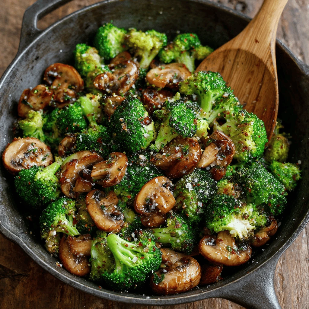 Garlic Butter Broccoli and Mushrooms: A Flavorful and Healthy Side Dish