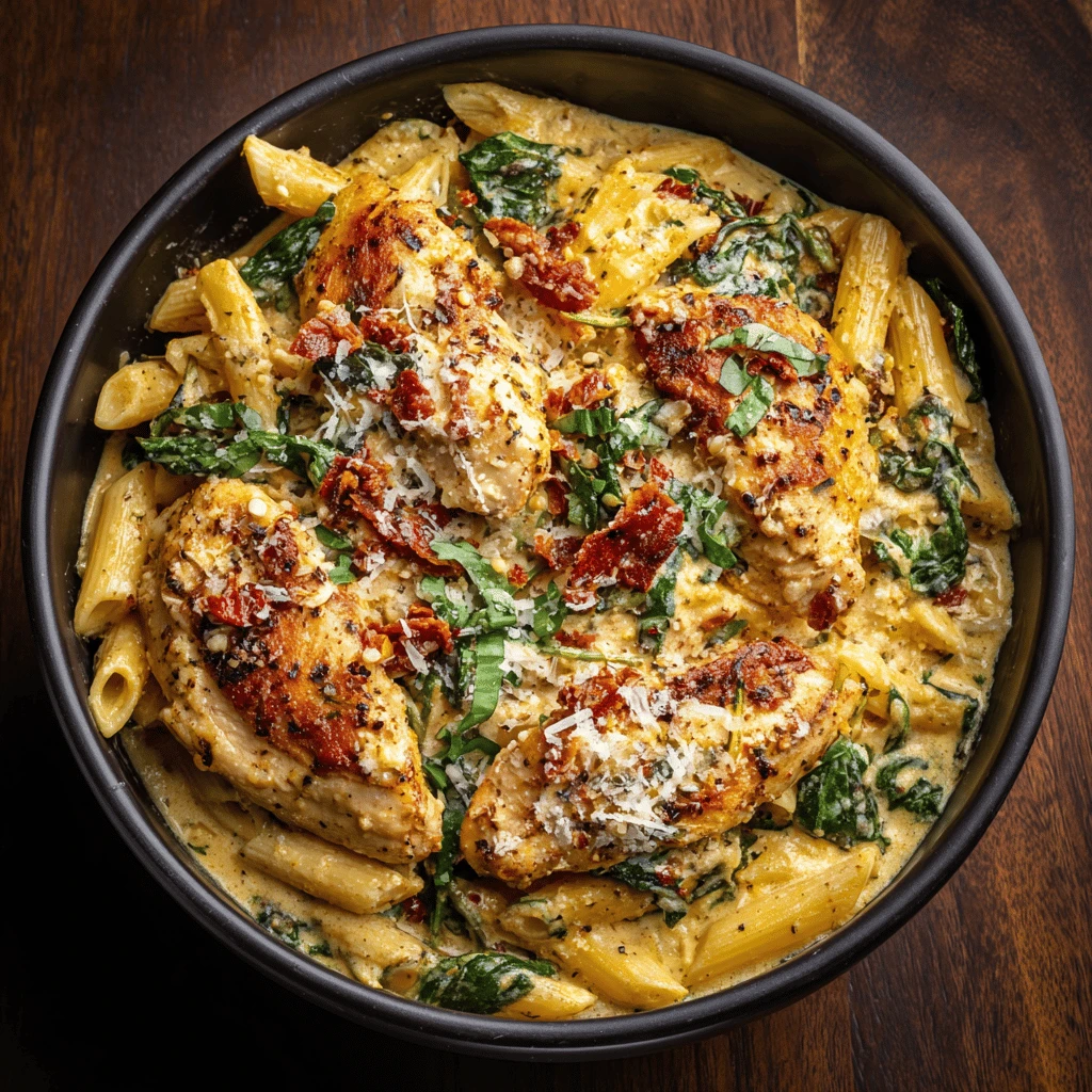 Creamy Tuscan Chicken Pasta: A Delicious & Easy Weeknight Dinner