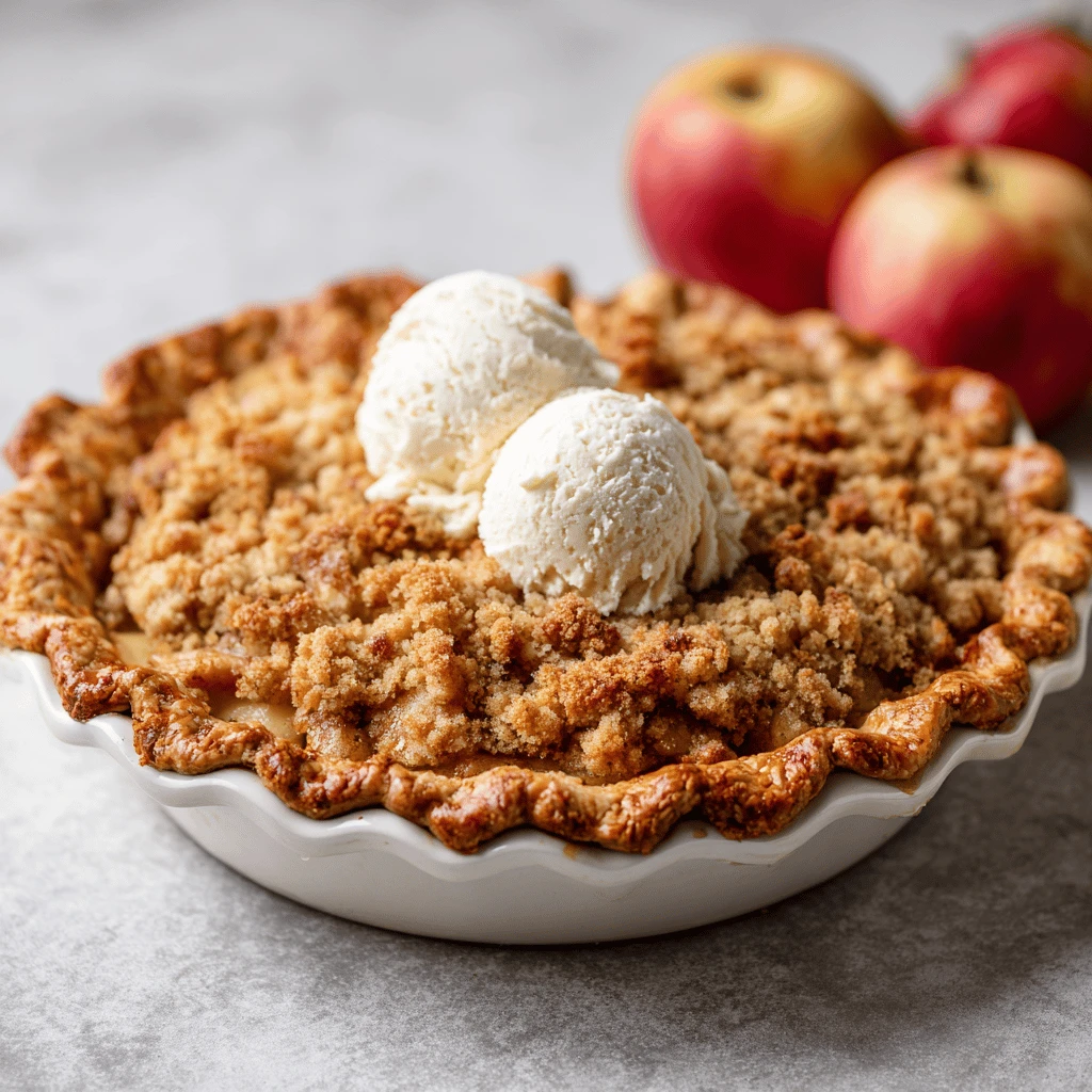 Apple Streusel Pie for Thanksgiving