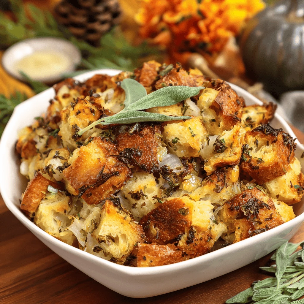 Apple Sage Stuffing Thanksgiving Special