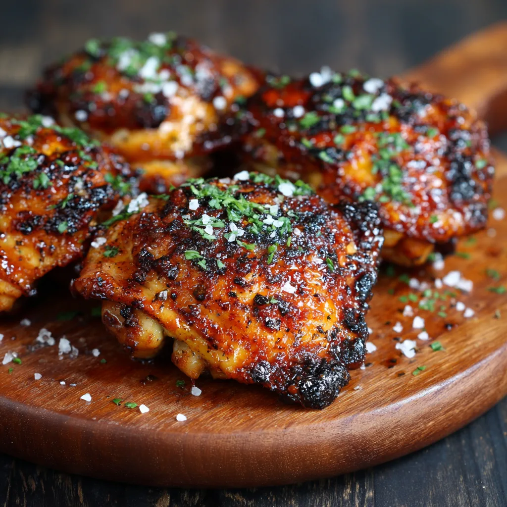 Grilled BBQ Chicken Thighs
1